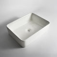 Load image into Gallery viewer, CLAYA RT-4837 Rectangle Ceramic Above Counter Basin – Gloss White