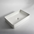 Load image into Gallery viewer, CLAYA RT-5033 Rectangle Ceramic Above Counter Basin – Gloss White