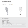 Load image into Gallery viewer, ABS 3 Functions Handheld Shower Head Square - Chrome Silver