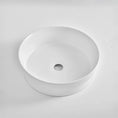 Load image into Gallery viewer, CLAYA SEMI-40 Ceramic Semi-Inset Round Basin – Matte White