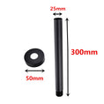 Load image into Gallery viewer, Stainless Steel 300mm Round Ceiling Shower Arm – Black