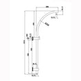 Load image into Gallery viewer, Stainless Steel & Solid Brass Shower Rail Round - Chrome Silver