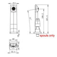 Load image into Gallery viewer, Bath Spout - Brushed Brass | ESPERIA