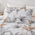Load image into Gallery viewer, Bellemosa 75D Microfibre Quilt Cover Set - Quilt Cover | Pillowcases | Flat Sheet - Whispering Palm