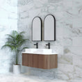 Load image into Gallery viewer, Bergen 1200mm Wall Hung Fluted Vanity Cabinet - Double Bowl - Solid Timber