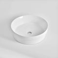 Load image into Gallery viewer, CLAYA SEMI-40 Ceramic Semi-Inset Round Basin – Gloss White