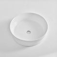 Load image into Gallery viewer, CLAYA SEMI-40 Ceramic Semi-Inset Round Basin – Gloss White