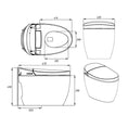 Load image into Gallery viewer, Aquaperla T6 Tankless Smart Toilet Suite with Auto Open Lid & Bidet - White