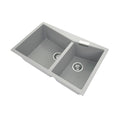 Load image into Gallery viewer, Carysil Granite Double Bowl Kitchen Sink 800x500mm - Concrete Grey