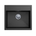 Load image into Gallery viewer, Carysil Granite Stone Single Bowl Kitchen Sink 560*510mm - Black - Waltz