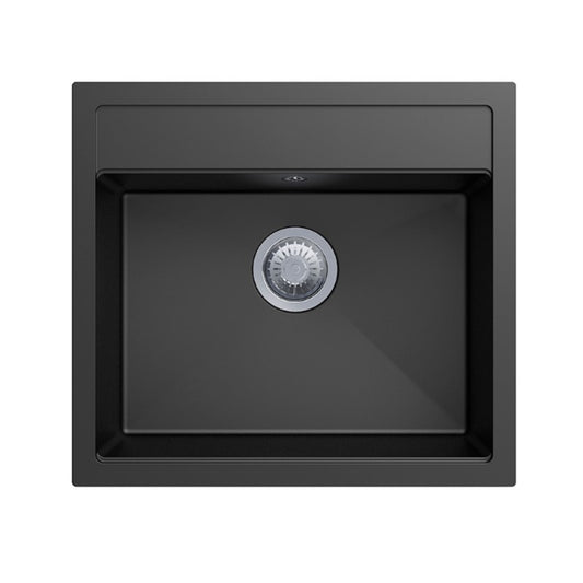 Carysil Granite Stone Single Bowl Kitchen Sink 560*510mm - Black - Waltz