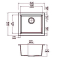 Load image into Gallery viewer, Carysil Granite Single Bowl Kitchen Sink Maples N100U – Undermount - Black