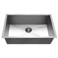 Load image into Gallery viewer, Stainless Steel Round Corner Handmade Single Bowl Kitchen Sink 762*457*254mm- Chrome Silver