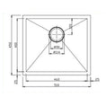 Load image into Gallery viewer, Stainless Steel Round Corner Handmade Single Bowl Kitchen Sink 510*450*230mm- Chrome Silver