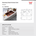 Load image into Gallery viewer, Stainless Steel PVD Double Bowl Kitchen Sink 820x457x230mm- Copper