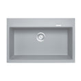 Load image into Gallery viewer, Carysil Granite Stone Single Bowl Kitchen Sink 780x510x220mm - Concrete Grey
