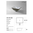 Load image into Gallery viewer, CLAYA UM-465 Under Counter Ceramic Basin with Overflow – Matte White