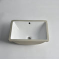 Load image into Gallery viewer, CLAYA UM-465 Under Counter Ceramic Basin with Overflow– Gloss White