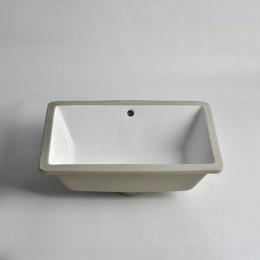 CLAYA UM-5334 Under Counter Ceramic Basin with Overflow– Gloss White