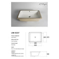 Load image into Gallery viewer, CLAYA UM-5337 Under Counter Ceramic Basin with Overflow– Gloss White