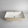 Load image into Gallery viewer, CLAYA UM-5337 Under Counter Ceramic Basin with Overflow– Gloss White