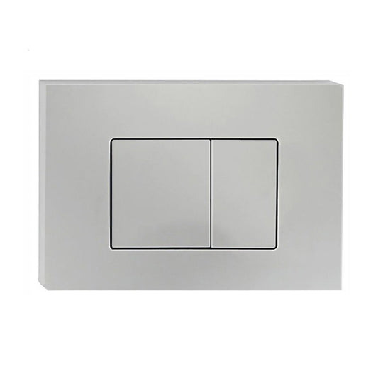 R&T Dual Flush Push Plate Square Button – Chrome