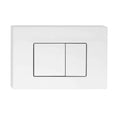 Load image into Gallery viewer, R&T Dual Flush Push Plate Square Button – White