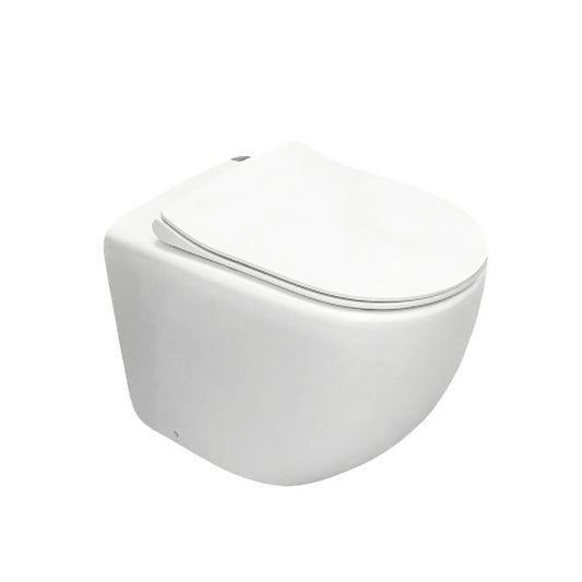 Mercio NORTON99 Quiet Flush Wall Faced Floor Pan – Matte White
