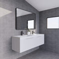 Load image into Gallery viewer, Vienna 1500mm Wall Hung Fluted Vanity Cabinet (Double Bowl) - Matte White
