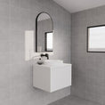 Load image into Gallery viewer, Vienna 600mm Wall Hung Fluted Vanity Cabinet - Matte White