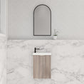 Load image into Gallery viewer, Vienna 450mm Wall Hung Vanity with Polymarble Top - White Oak