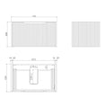 Load image into Gallery viewer, Vienna 750mm Wall Hung Fluted Vanity Cabinet - Matte Black