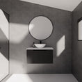 Load image into Gallery viewer, Vienna 750mm Wall Hung Fluted Vanity Cabinet - Matte Black