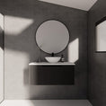 Load image into Gallery viewer, Vienna 900mm Wall Hung Fluted Vanity Cabinet - Matte Black