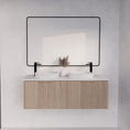 Load image into Gallery viewer, Vienna 1200mm Wall Hung Fluted Vanity Cabinet (Double Bowl) - American Oak