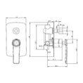 Load image into Gallery viewer, Wall Mixer Tap with Diverter - Black and Chrome | ESPERIA