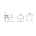 Load image into Gallery viewer, Mercio ZARA66 Wall Hung Toilet Pan with Soft Close Seat - White