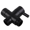 Load image into Gallery viewer, Brass Round Toilet Bidet Spray Diverter - Black
