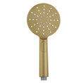 Load image into Gallery viewer, Upgrade your shower with this brushed brass gold handheld shower head. Made from ABS, this round shower head offers 3 functions. Ships fast across Australia.-Hand Held Shower Head-Ezymall AU