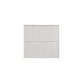 Load image into Gallery viewer, Upgrade your bathroom with the Bali 750mm Wall Hung Vanity. Matt White finish, fluted design, soft-close drawers and premium top options.-Vanity-Cabinet Only-Ezymall AU