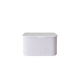 Load image into Gallery viewer, 750mm matte white fluted wall hung vanity with soft curved corners. Modern design with optional stone tops, perfect for contemporary bathrooms.-Vanity-White Carrara Stone Top-Ezymall AU