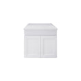 Load image into Gallery viewer, Upgrade your bathroom with the Miami 588mm Wall Hung Vanity. Matt White finish, fluted design and premium top options available.-Vanity-Pure White Stone Top-Ezymall AU