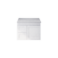 Load image into Gallery viewer, Upgrade your bathroom with the Miami 735mm Wall Hung Vanity. Fluted design, flexible storage and premium top options available.-Vanity-Left Hand Drawers-White Carrara Stone Top-Ezymall AU