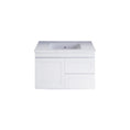 Load image into Gallery viewer, Upgrade your bathroom with the Miami 882mm Wall Hung Vanity. Fluted design, flexible storage and premium top options available.-Vanity-Right Hand Drawers-Handy Ceramic Top-Ezymall AU