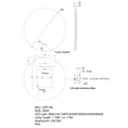 Load image into Gallery viewer, Aquaperla 600mm round backlit LED mirror technical dimensions and specifications