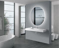 Load image into Gallery viewer, Aquaperla 750mm round backlit LED bathroom mirror with touch sensor and defogger
