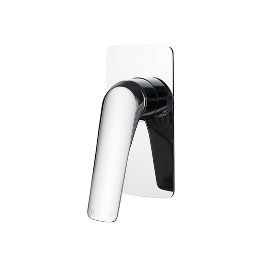 Au solid brass wall mixer tap chrome silver