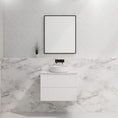 Load image into Gallery viewer, Upgrade your bathroom with the Bali 750mm Wall Hung Vanity. Matt White finish, fluted design, soft-close drawers and premium top options.-Vanity-Cabinet Only-Ezymall AU