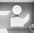 Load image into Gallery viewer, Upgrade your bathroom with the Bali 900mm Wall Hung Vanity. Matt White finish, fluted design, soft-close drawers and premium top options.-Vanity-Cabinet Only-Ezymall AU