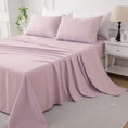 Load image into Gallery viewer, Enjoy silky softness and easy care with our Brushed 75D Premium Microfibre Flat Sheet, smooth, durable, and perfect for year-round comfort.-Bedding-Single-Ezymall AU